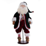 Vickerman KV202219 19" Jingle Bell Collection Santa Doll With Stand