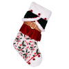 Vickerman KV203621 21" Holly Berry Velvet Belt Christmas Stocking