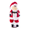 Vickerman KV210529 28" Red Traditional Velvet Dark Complexion Santa Doll With Stand. This Santa Has Glasses Stand Is Removeable.