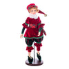 Vickerman KV210739 18" Red Plaid Christmas Fairy Girl With Stand.