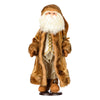 Vickerman KV210924 24" Mocha Velvet Santa Doll With Stand. This Santa Has Glasses Stand Is Removeable.