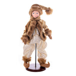 Vickerman KV210938 18" Mocha Velvet Fairy Boy With Stand.