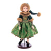 Vickerman KV211239 18" Emerald Green Velvet Fairy Girl With Stand.