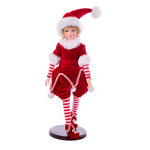 Vickerman KV211439 18" Red Peppermint Fairy Girl With Stand.