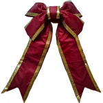 Vickerman L130212 12" X 15" Burgundy-Gold Nylon Outdoor Structural Bow.