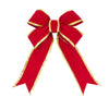 Vickerman L131412 12" Red-Gold Velvet Indoor Christmas Bow