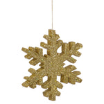 Vickerman L134708 24" Gold Glitter Snowflake Christmas Ornament