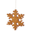Vickerman L134458 8" Rose Gold Glitter Snowflake Christmas Ornament