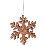 Vickerman L134688 18" Copper Glitter Snowflake Christmas Ornament