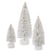 Vickerman L137401 5"/7"/9" White Snow Oval Artificial Christmas Tree Unlit