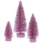 Vickerman L137409 5"/7"/9" Orchid Glitter Oval Artificial Christmas Tree Unlit