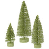 Vickerman L137413 5"/7"/9" Lime Green Glitter Oval Artificial Christmas Tree Unlit