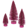 Vickerman L137420 5"/7"/9" Mauve Glitter Oval Artificial Christmas Tree Unlit