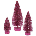 Vickerman L137420 5"/7"/9" Mauve Glitter Oval Artificial Christmas Tree Unlit