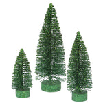 Vickerman L137424 5"/7"/9" Emerald Glitter Oval Artificial Christmas Tree Unlit