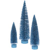Vickerman L137512 12"/16"/20" Turquoise Glitter Oval Artificial Christmas Tree Unlit
