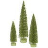 Vickerman L137513 12"/16"/20" Lime Green Glitter Oval Artificial Christmas Tree Unlit