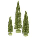 Vickerman L137513 12"/16"/20" Lime Green Glitter Oval Artificial Christmas Tree Unlit