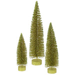 Vickerman L137514 12"-16"-20" Olive Glitter Oval Artificial Christmas Tree Unlit