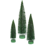 Vickerman L137524 12"/16"/20" Emerald Glitter Ovalartificial Christmas Tree Unlit