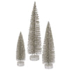 Vickerman L137538 12"/16"/20" Champagne Glitter Artificial Christmas Tree Unlit
