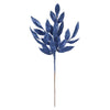 Vickerman L152931 22" Midnight Blue Glitter Bayleaf Artificial Spray 12 Per Bag.