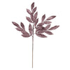 Vickerman L152945 22" Mauve Glitter Bayleaf Artificial Christmas Spray. Includes 12 Sprays Per Pack.