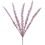 Vickerman L162045 22" Mauve Soap Plant Glitter Artificial Christmas Spray. Includes 6 Sprays Per Pack.