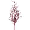 Vickerman L162405 28" Burgundy Onoclea Glitter Wild Huck Artificial Christmas Spray. Includes 6 Sprays Per Pack.