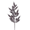 Vickerman L162415 28" Chocolate Onoclea Glitter Wild Huck Artificial Christmas Spray. Includes 6 Sprays Per Pack.