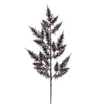 Vickerman L162415 28" Chocolate Onoclea Glitter Wild Huck Artificial Christmas Spray. Includes 6 Sprays Per Pack.