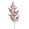 Vickerman L162428 28" Copper Onoclea Glitter Wild Huck Artificial Christmas Spray. Includes 6 Sprays Per Pack.