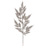 Vickerman L162438 28" Champagne Onoclea Glitter Wild Huck Artificial Christmas Spray. Includes 6 Sprays Per Pack.