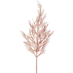 Vickerman L162458 28" Rose Gold Onoclea Glitter Wild Huck Artificial Christmas Spray. Includes 6 Sprays Per Pack.