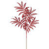 Vickerman L162803 22" Red Glitter Sumac Artificial Christmas Spray. Includes 6 Sprays Per Pack.