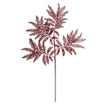 Vickerman L162805 22" Burgundy Glitter Sumac Artificial Christmas Spray. Includes 6 Sprays Per Pack.