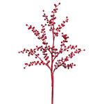 Vickerman L165404 22" Red Berry Artificial Christmas Spray. Includes 6 Sprays Per Pack.