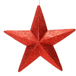 Vickerman L180103 23" Red Glitter Star Christmas Ornament
