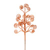 Vickerman L180528 17" Copper Glitter Curly Artificial Christmas Spray. Includes 6 Sprays Per Pack.