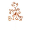 Vickerman L180558 17" Rose Gold Glitter Artificial Christmas Spray. Includes 6 Sprays Per Pack.