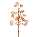 Vickerman L180558 17" Rose Gold Glitter Artificial Christmas Spray. Includes 6 Sprays Per Pack.
