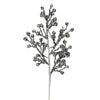 Vickerman L180627 17" Pewter Glitter Berryartificial Christmas Spray. Includes 6 Sprays Per Pack.