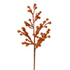Vickerman L180628 17" Copper Glitter Berry Artificial Christmas Spray. Includes 6 Sprays Per Pack.