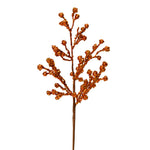 Vickerman L180628 17" Copper Glitter Berry Artificial Christmas Spray. Includes 6 Sprays Per Pack.