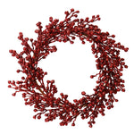 Vickerman L180705 22" Burgundy Glitter Berry Artificial Christmas Wreath Unlit