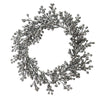Vickerman L180727 22" Pewter Glitter Berry Artificial Christmas Wreath Unlit