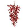 Vickerman L180903 33" Red Glitter Berry Artificial Christmas Door Swag Unlit