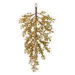 Vickerman L180908 33" Gold Glitter Berry Artificial Christmas Door Swag Unlit