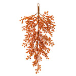 Vickerman L180928 33" Copper Glitter Berry Artificial Christmas Door Swag Unlit