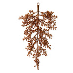 Vickerman L180958 33" Rose Gold Glitter Berry Artificial Christmas Door Swag  Unlit